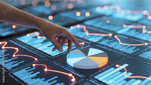 Analyzing data on interactive dashboard with a touch of modern technology