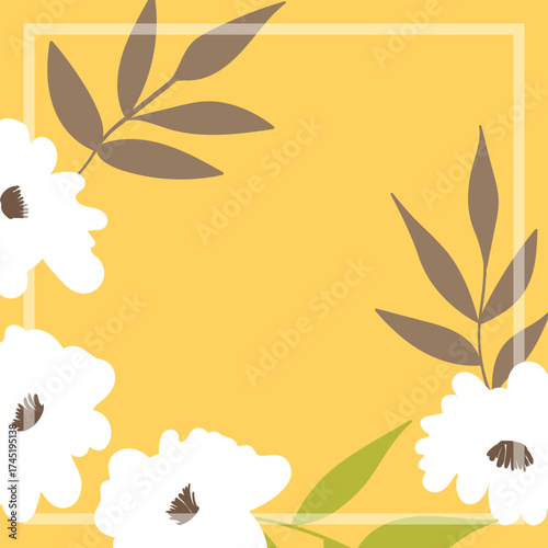 Print for kerchief, bandana, scarf, handkerchief, shawl, neck scarf. Squared pattern with ornament for fabric, textile, silk products. Paisley vector with abstract flowers. Floral folk tracery.