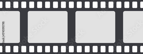 Film strip vector graphics showing cinema concept