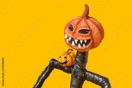Spooky Halloween monster wi...