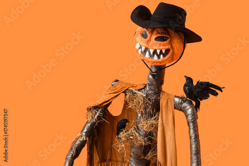 Spooky Halloween monster in...