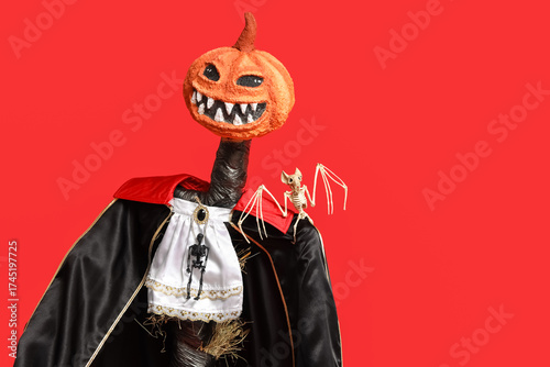 Spooky Halloween monster wi...