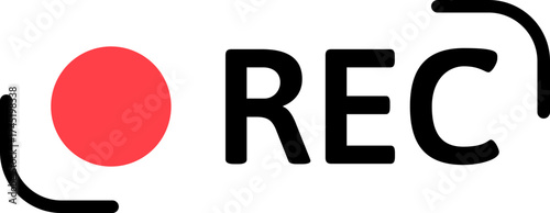REC recording icon indicating live video broadcast