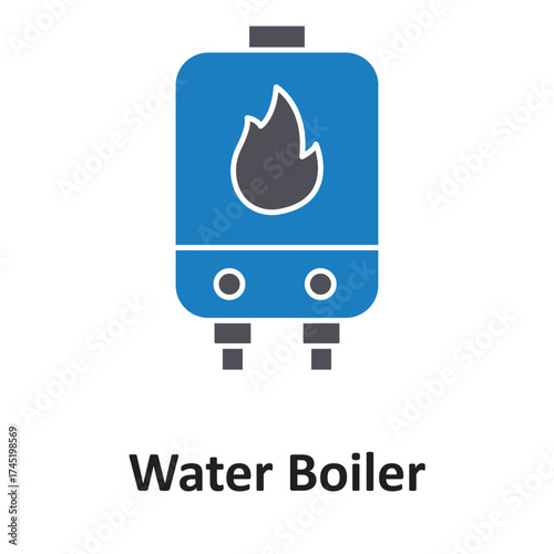 Electric heating Vector icon which can easily modify or edit