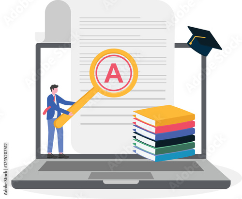 On campus learning, online education, digital classroom

