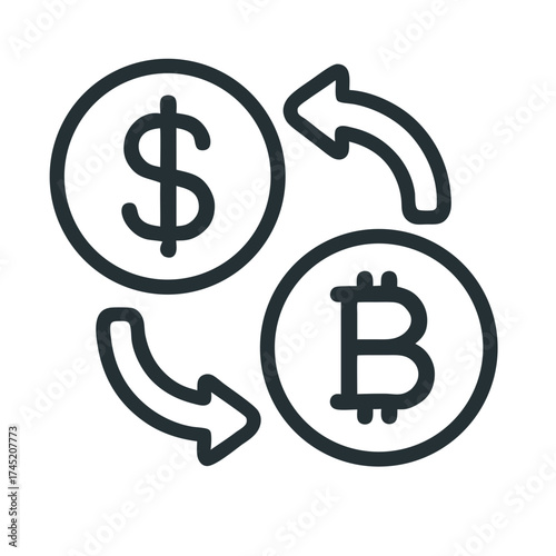 Financial Fintech Virtual Banking Cryptocurrency Exchange and Digital Currency Transactions for Modern Banking Solutions