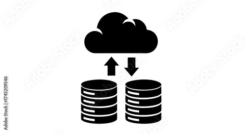 Database Migration Vector Icon