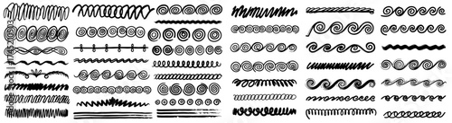 Hand-Drawn Ribbon and Bow Collection: A charming set of decorative coquette elements featuring hand-drawn style, vintage details for invitations, cards, and artistic graphic design projects and coquet