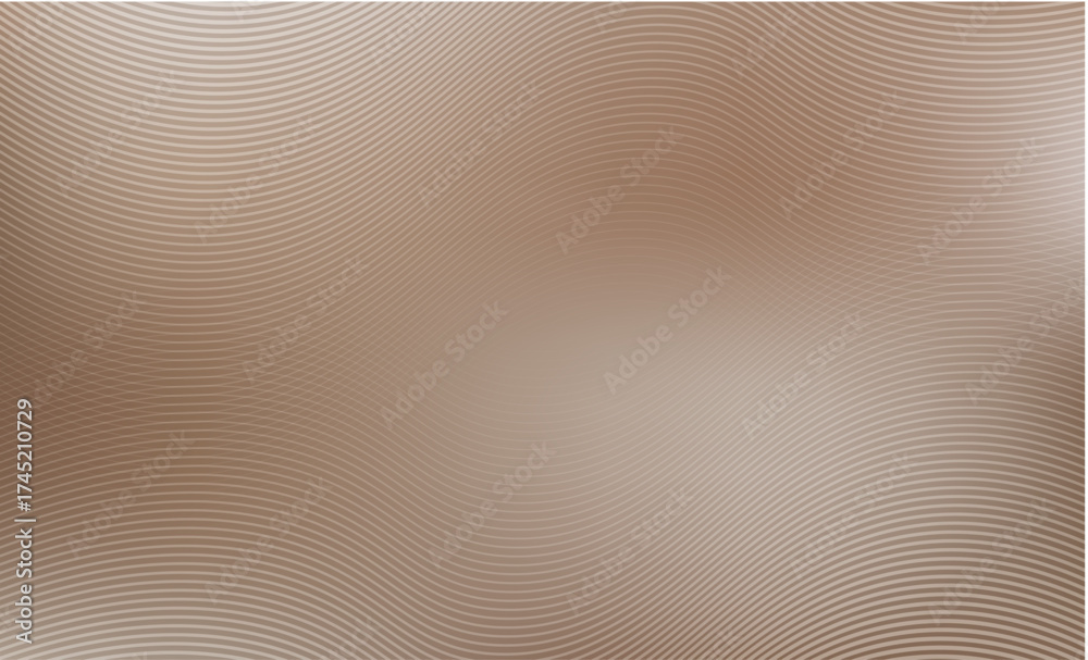 Fototapeta premium Soft nude and beige backgrounds add warmth to minimalist compositions. Abstract waves on a blurred beige brown background. Universal nude blurred background with abstract waves.