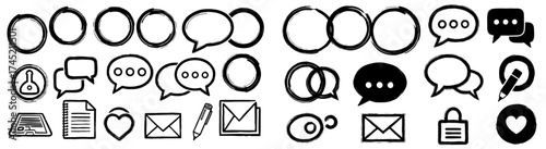 Hand-Drawn Vector Doodle Set of Business Icons & Elements for Finance, Marketing, Strategy, Management & Tech. Sketchy style. Perfect for Presentations, Infographics, Creative Design. 197/200