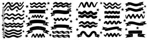 Abstract Hand-Drawn Scribbles and Doodles Background: A playful, chaotic vector illustration in marker style, showcasing messy drawings, lines, shapes for creative projects, marketing materials, educa