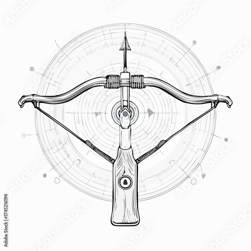 Crossbow and compass schematic