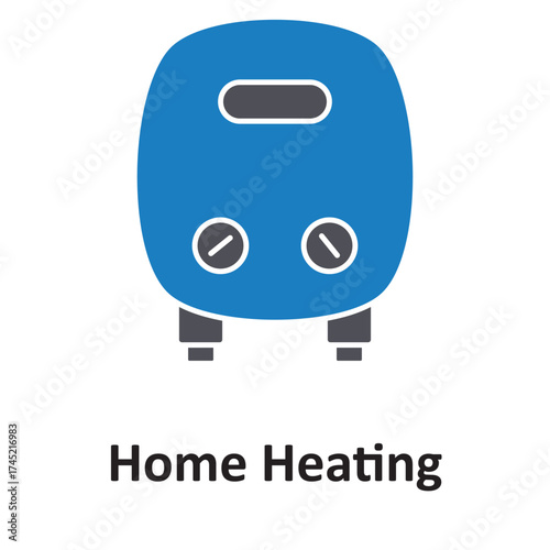 Electric heating Vector icon which can easily modify or edit