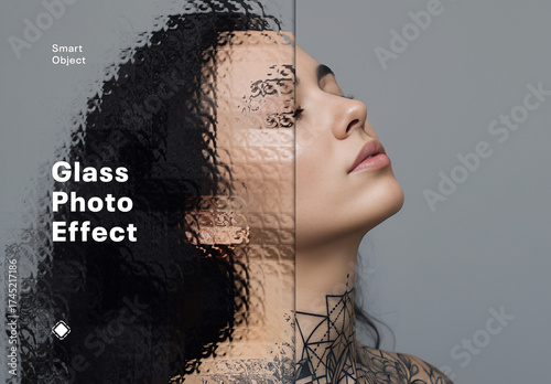 Glass Photo Effect Template