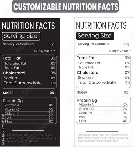 nutrition facts, nutrition facts label, nutrition list, package template, nutrition label, milk nutrition fact, data table ingredients calorie, layout design, vector, sugar, food information 