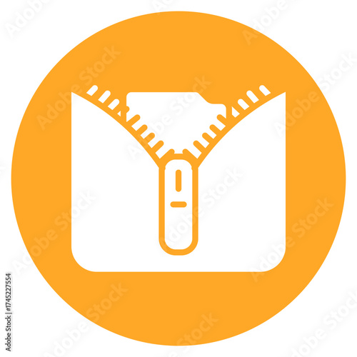 Zip File icon vector image. Can be used for Web Hosting.