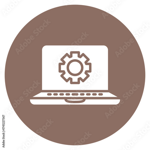Database Settings icon vector image. Can be used for Web Hosting.