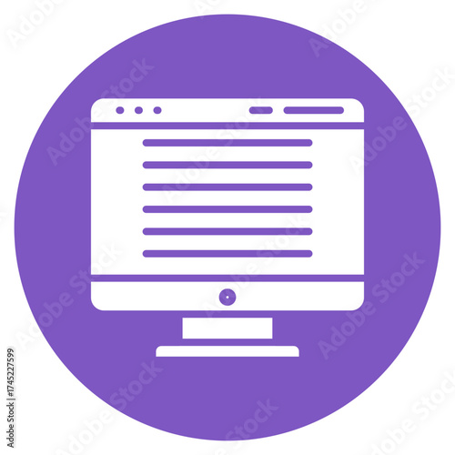 Computer Website icon vector image. Can be used for Web Hosting.