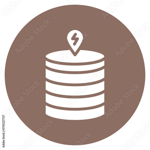 Database Speed icon vector image. Can be used for Web Hosting.