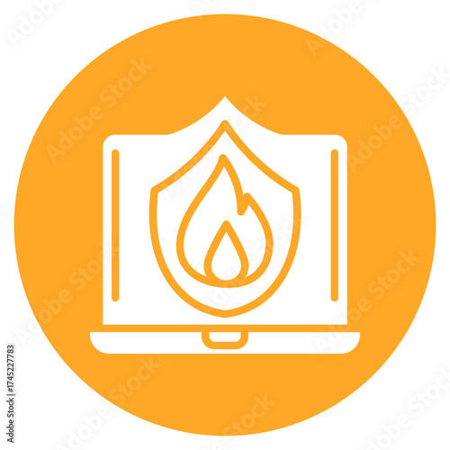 Firewall icon vector image. Can be used for Web Hosting.