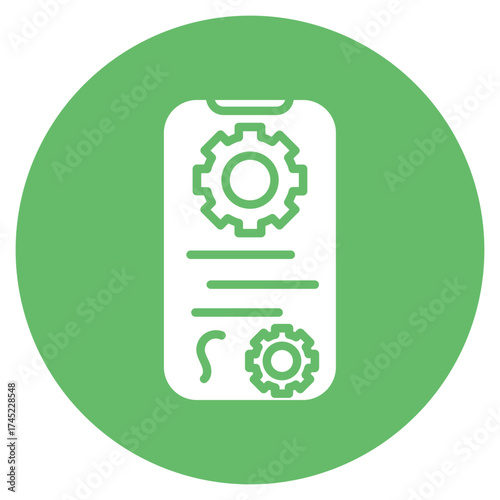 Application Setting icon vector image. Can be used for Computer Programming.