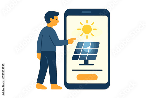 Innovative mobile app for solar energy management in 3d design