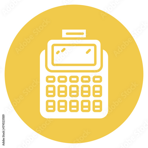 Pos Terminal icon vector image. Can be used for Shopping and Ecommerce.