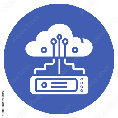 Cloud Storage icon vector image. Can be used for Seo and Web.