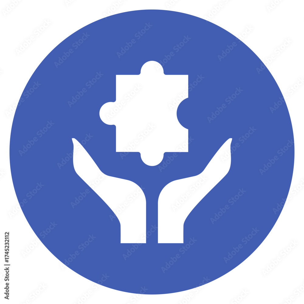 Obraz premium Puzzle Solution icon vector image. Can be used for Project Management.