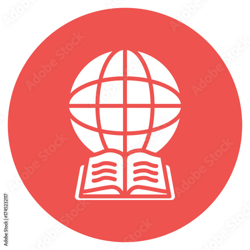 Global Education icon vector image. Can be used for Online Education.