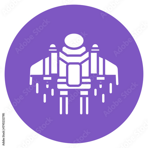 Jetpack icon vector image. Can be used for Science Fiction.