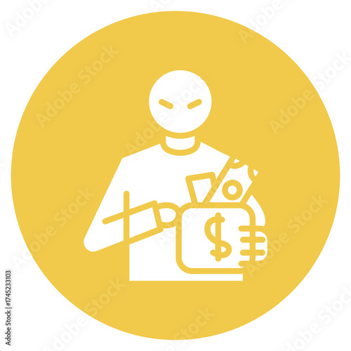 Pickpocket icon vector image. Can be used for Prison.