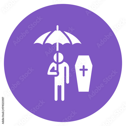 Funeral icon vector image. Can be used for Prison.