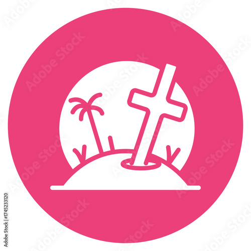 Bury icon vector image. Can be used for Prison.