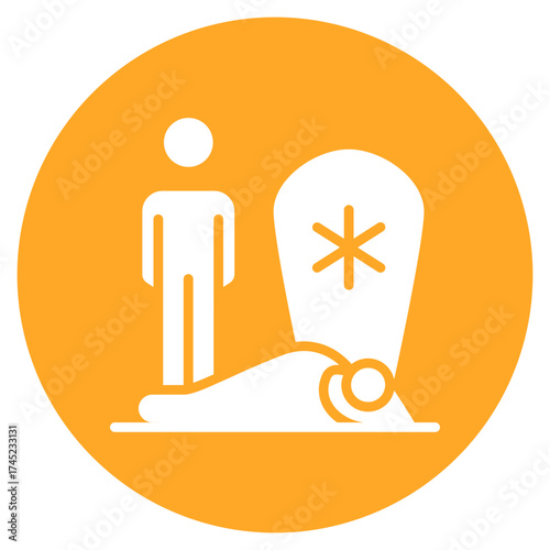 Death icon vector image. Can be used for Prison.