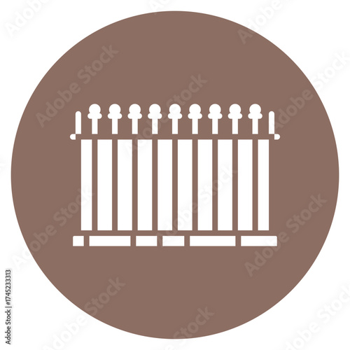 Jail Wall icon vector image. Can be used for Prison.