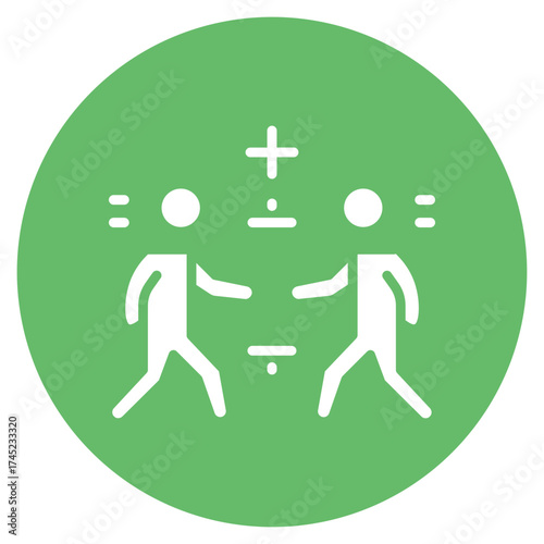 Meet icon vector image. Can be used for Prison.