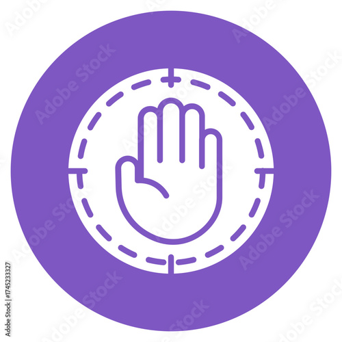 Stop icon vector image. Can be used for Prison.