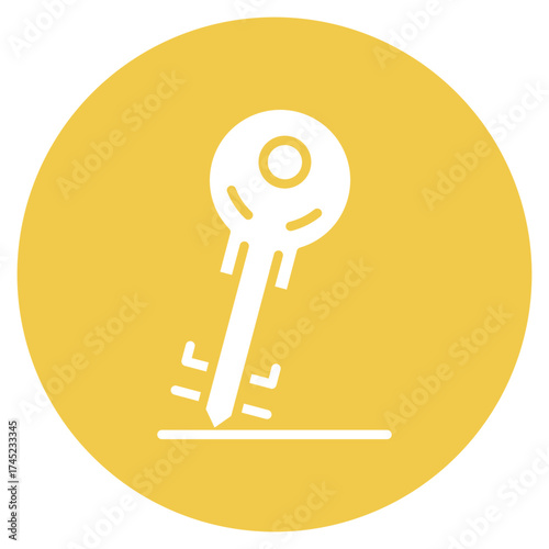 Key icon vector image. Can be used for Prison.