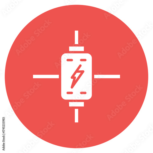 Relay icon vector image. Can be used for Electric Circuits.
