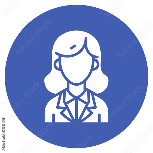 Teacher icon vector image. Can be used for Women.