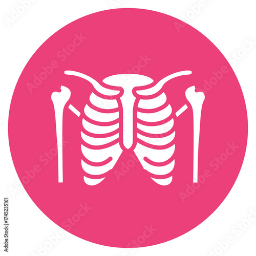 Humerus icon vector image. Can be used for Human Anatomy.