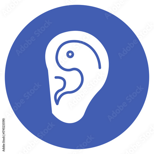 Inner Ear icon vector image. Can be used for Human Anatomy.