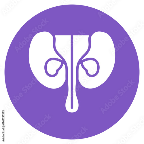 Prostate icon vector image. Can be used for Human Anatomy.