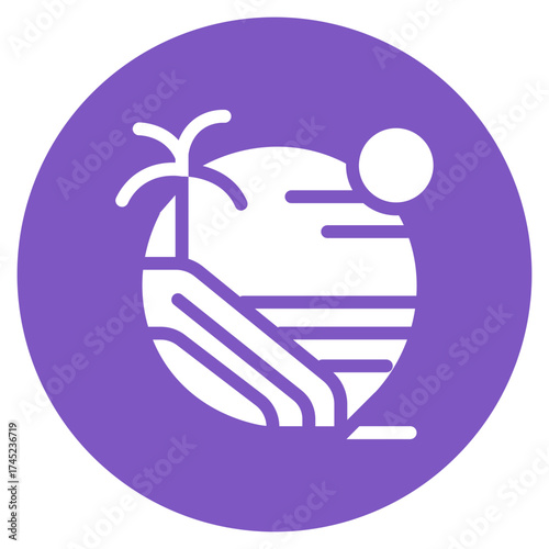 Pool Slide icon vector image. Can be used for Amusement Park.