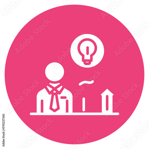 Mentorship icon vector image. Can be used for Leadership.