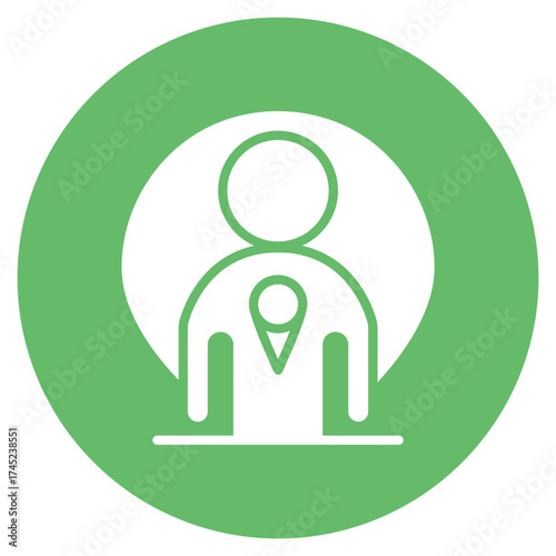 Find Us icon vector image. Can be used for Contact Us.