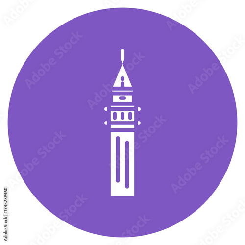 Piazza San Marco icon vector image. Can be used for Italy.
