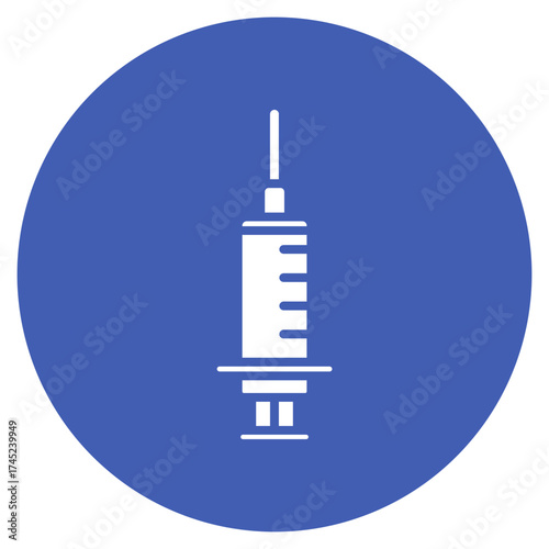 Vaccination Syringe icon vector image. Can be used for Infectious Diseases.