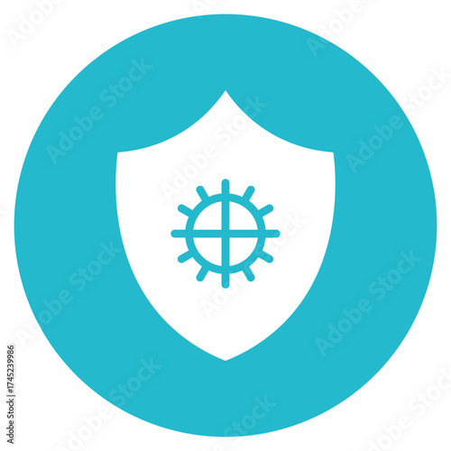 Immune System Shield icon vector image. Can be used for Infectious Diseases.